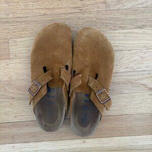 Birkenstock Boston - Mink Leather Suede EU 36